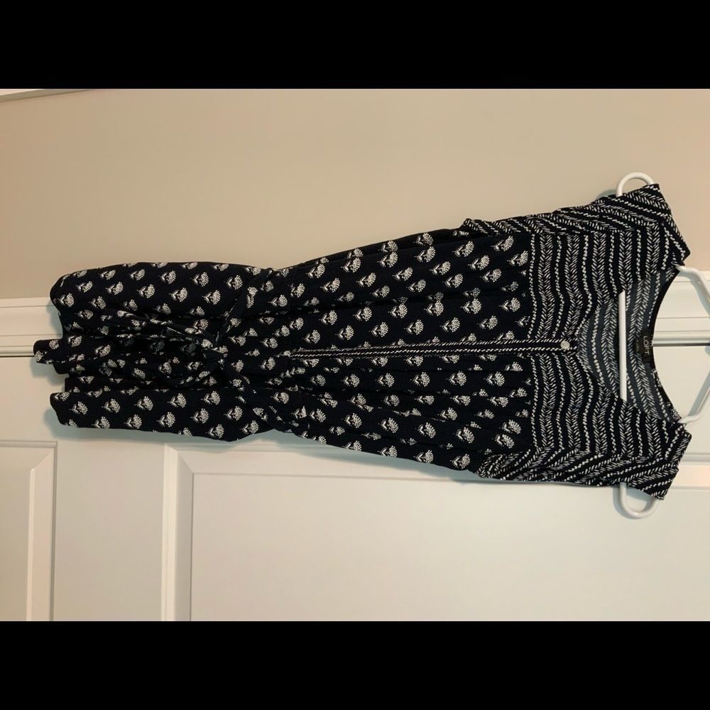 Loft black and white romper with buttons size M - Picture 3 of 7